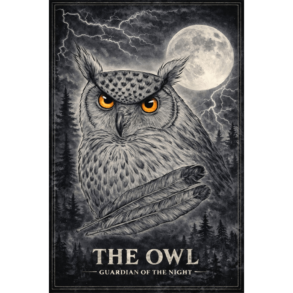 Muurposter - Guardian of the night
