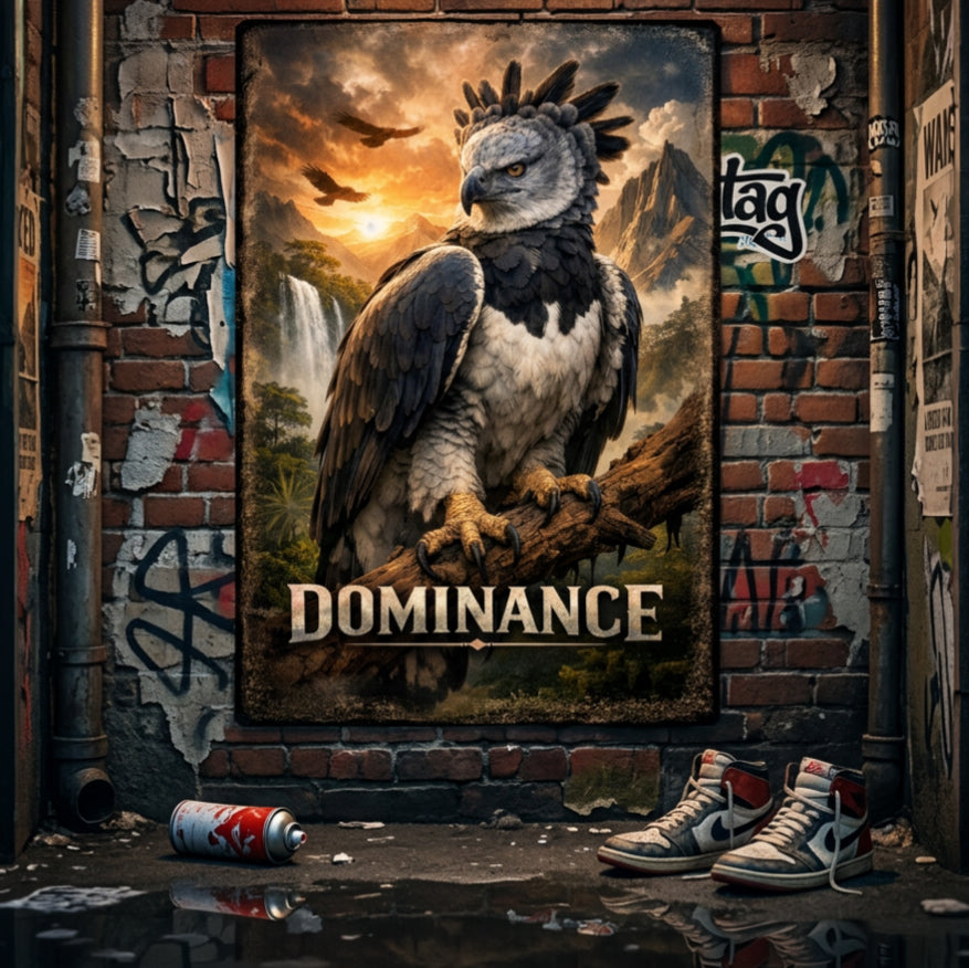 Muurposter met artistieke print - Dominance