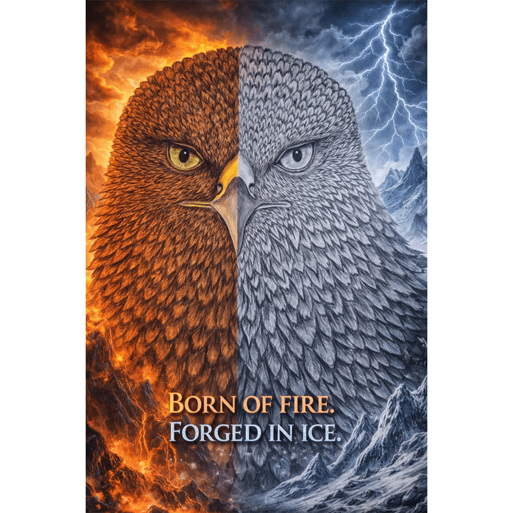 Muurposter - Born in fire - forged in ice