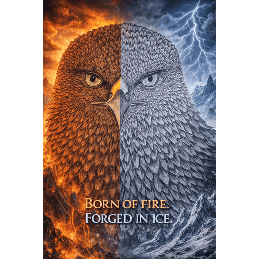 Muurposter - Born in fire - forged in ice