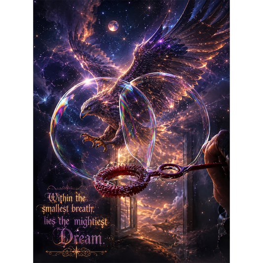 Wandposter mit Kunstdruck - Dream within a breath