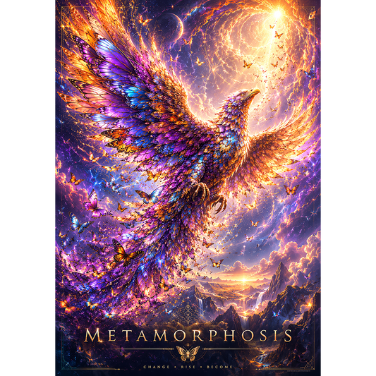 Wandposter mit künstlerischem Druck - Metamorphosis
