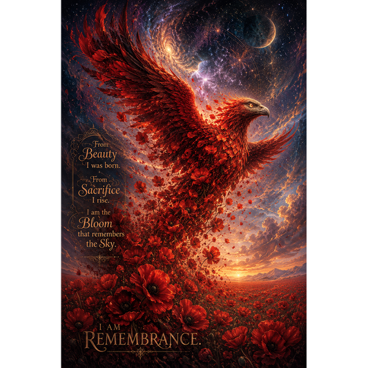 Wandposter mit Kunstdruck - I am remembrance