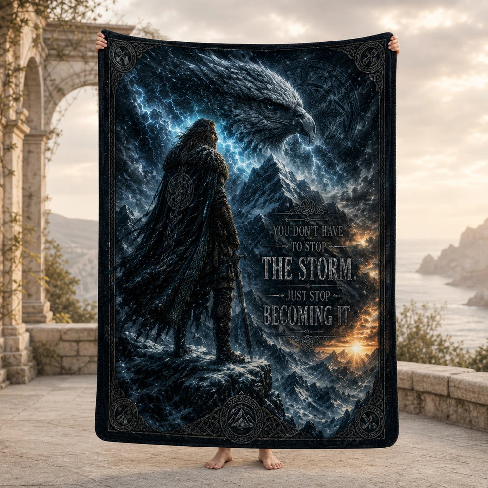 The storm - zachte sherpa deken