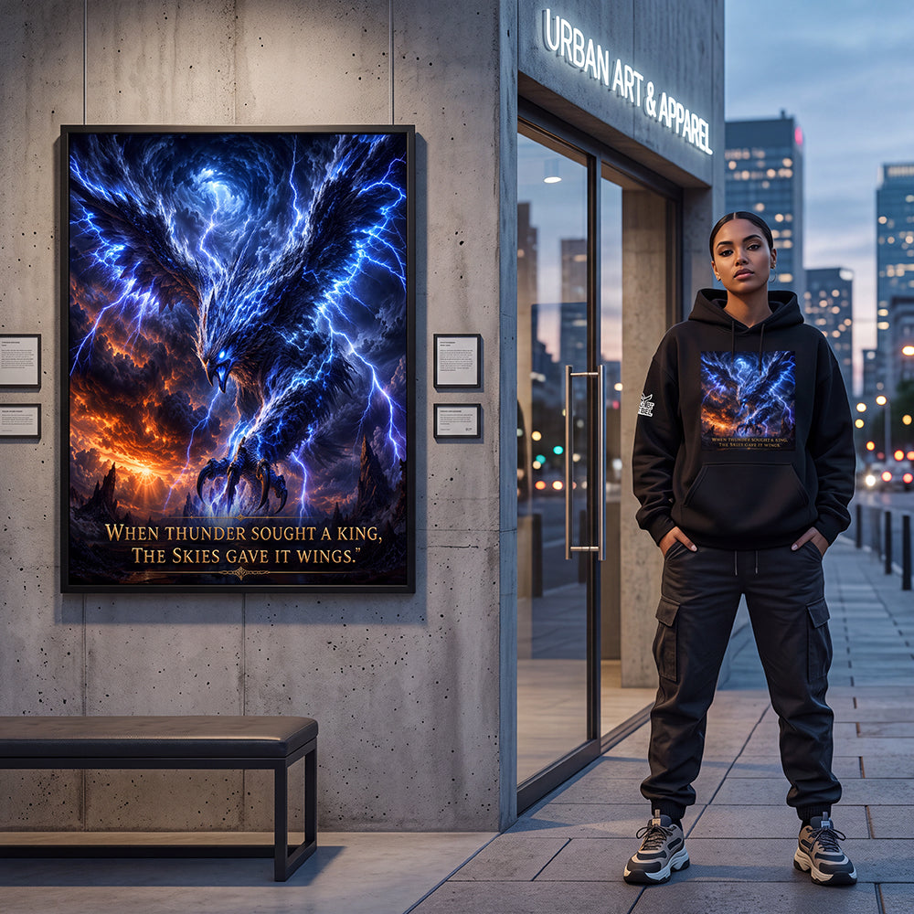 Uniseks hoodie - thunder
