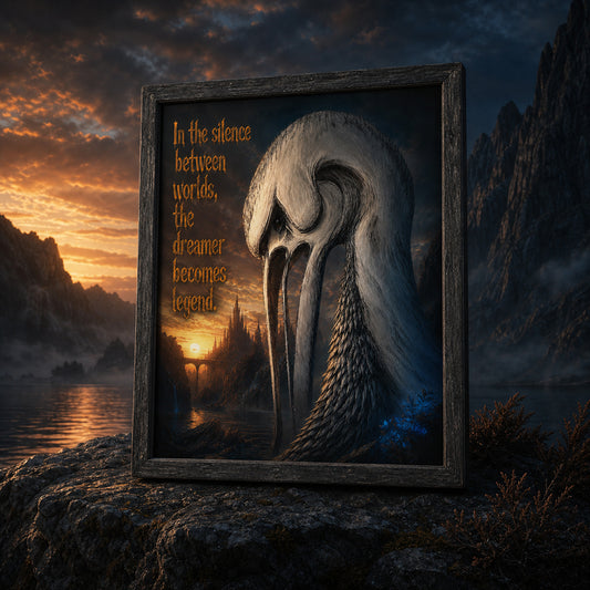 Muurposter A1 - dreamer becomes legend