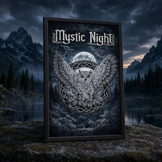 Wandposter mit künstlerischem Druck – Mystic Night