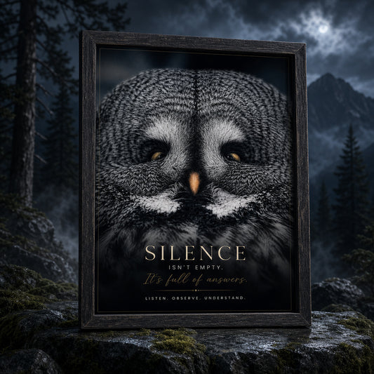 Muurposter A1 - silence isn't empty