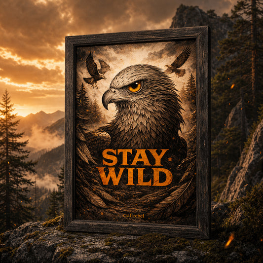 Muurposter A1 - stay wild