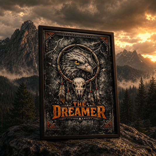 Muurposter met artistieke print - The Dreamer