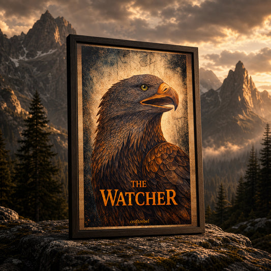 Muurposter met artistieke print - The Watcher