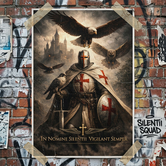Muurposter A1 - in naam van de stilte