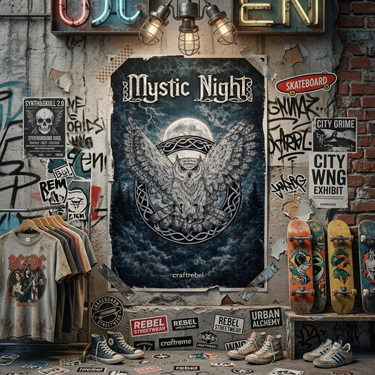 Muurposter met artistieke print - Mystic Night