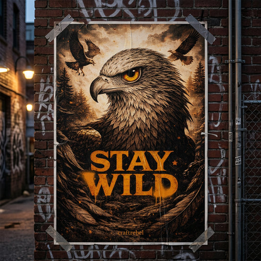Muurposter A1 - stay wild