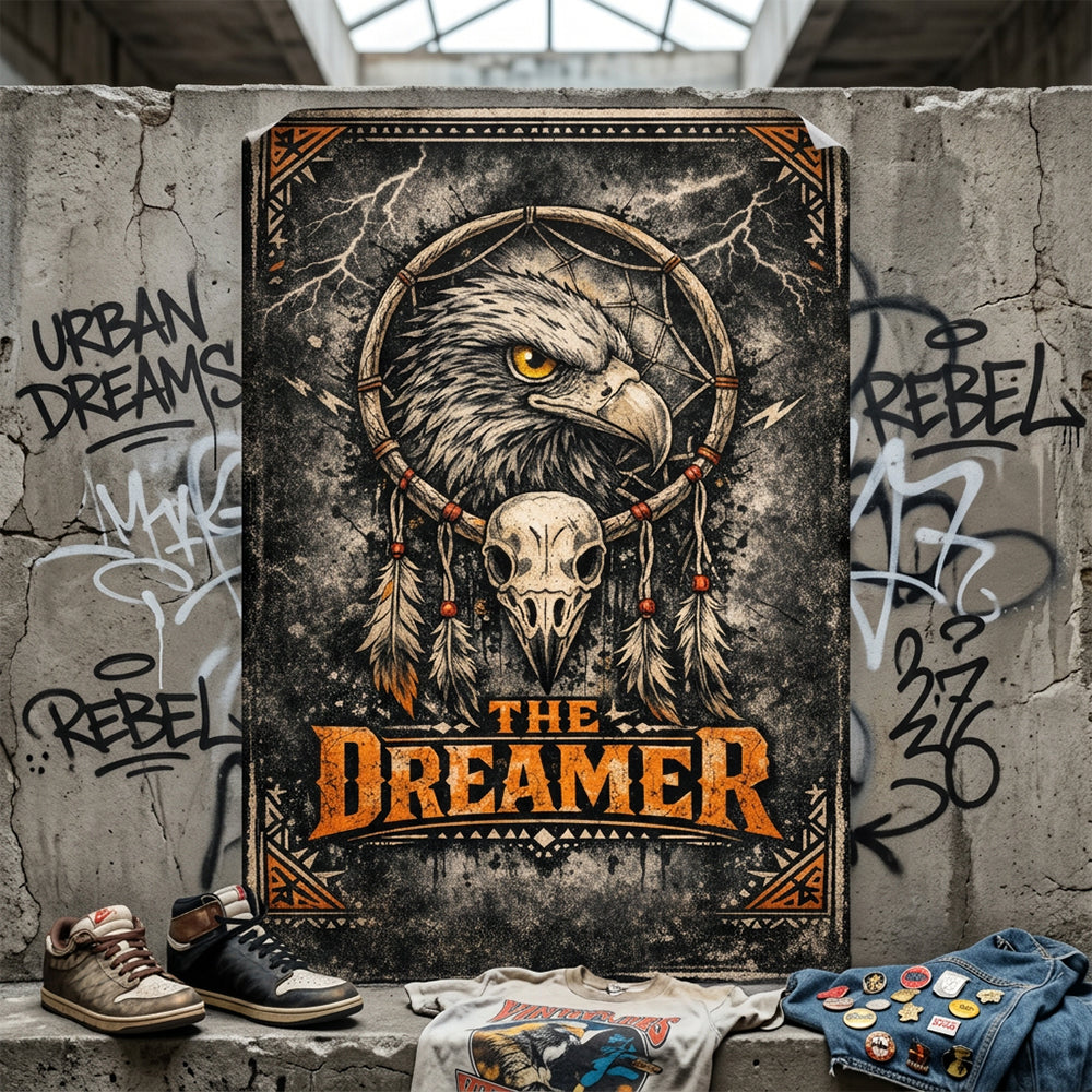 Muurposter met artistieke print - The Dreamer