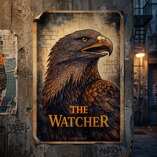 Muurposter met artistieke print - The Watcher